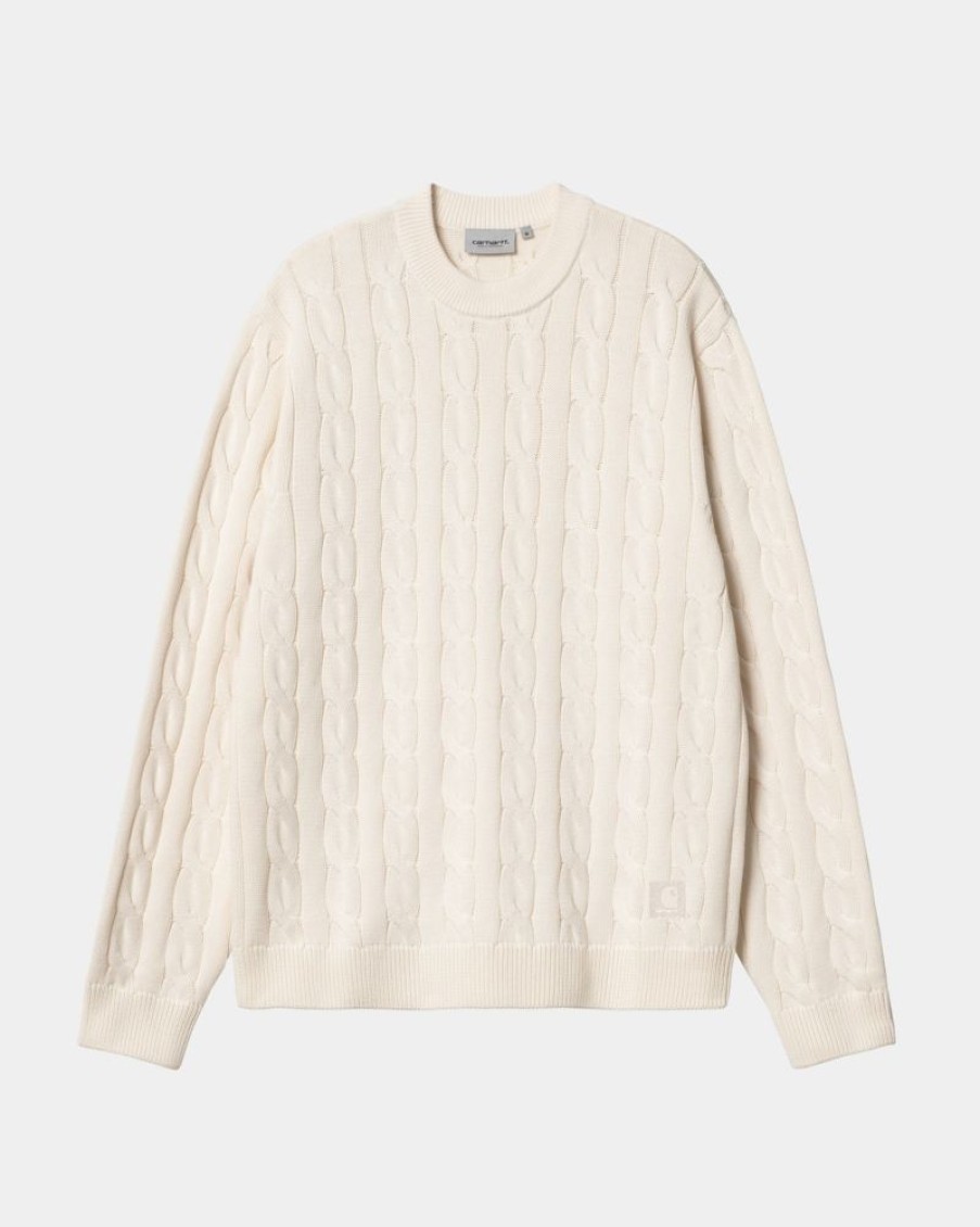 Maend Carhartt WIP | Cambell Sweater | Naturlig