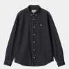 Maend Carhartt WIP | Weldon Skjorte | Sort (Stenvasket)