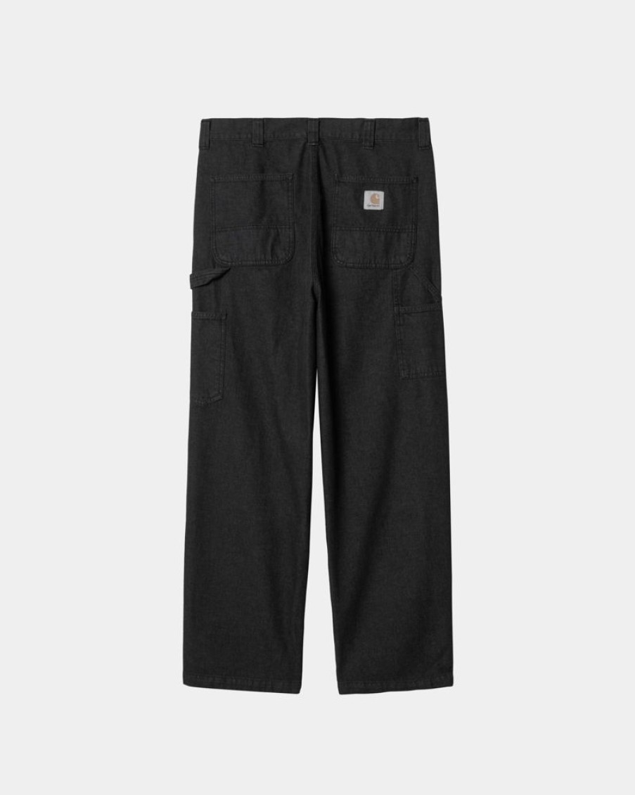 Maend Carhartt WIP | Og Loose Fit Single Knee Pant | Sort (Stenvasket)