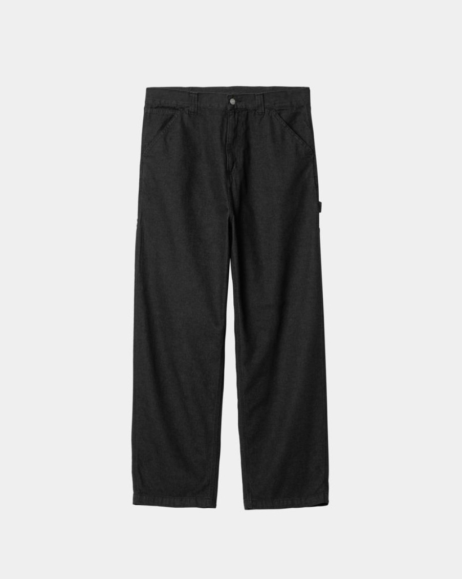 Maend Carhartt WIP | Og Loose Fit Single Knee Pant | Sort (Stenvasket)