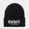 Tilbehor Carhartt WIP | Onyx Beanie | Sort Hvid