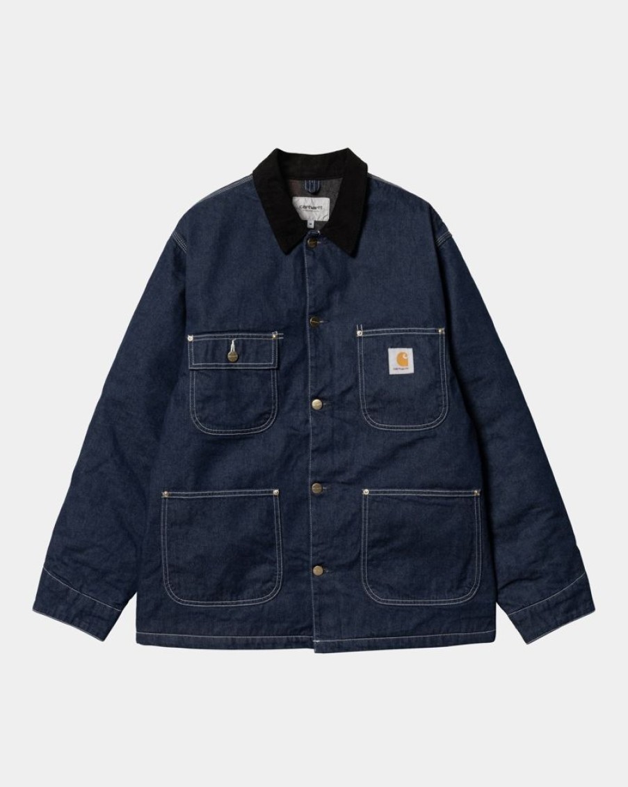 Maend Carhartt WIP | Og Chore Coat (Vinter) - Denim | Bla (En Vask)