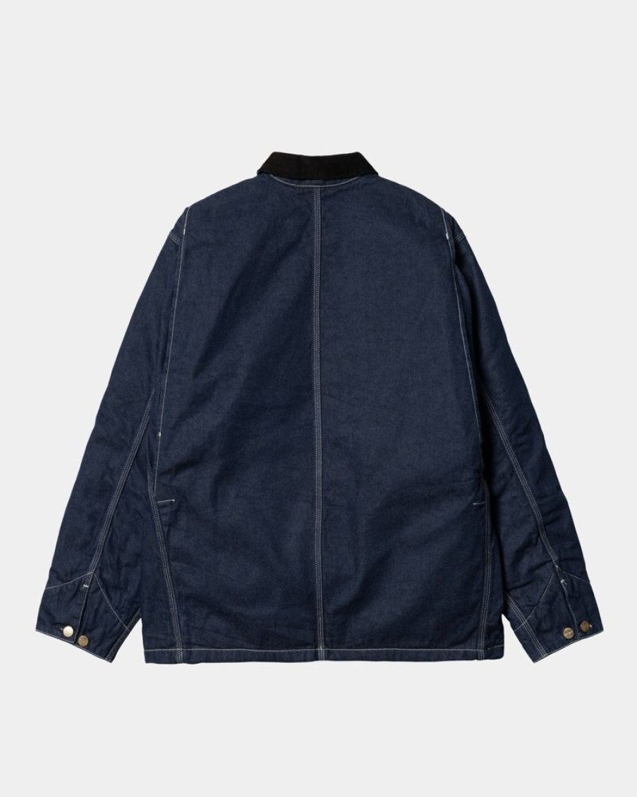 Maend Carhartt WIP | Og Chore Coat (Vinter) - Denim | Bla (En Vask)