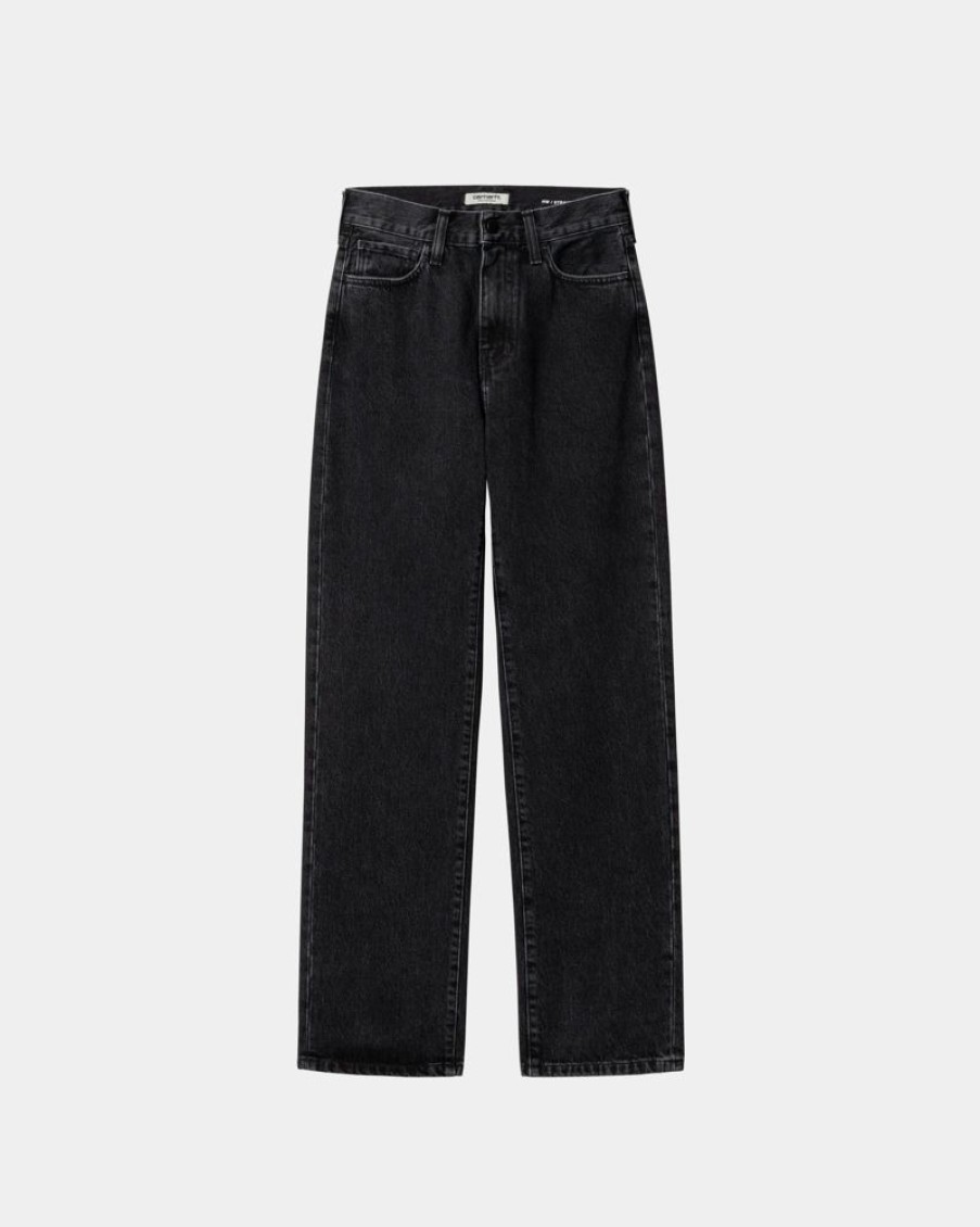 Kvinder Carhartt WIP | Noxon Bukser | Sort (Stenvasket)