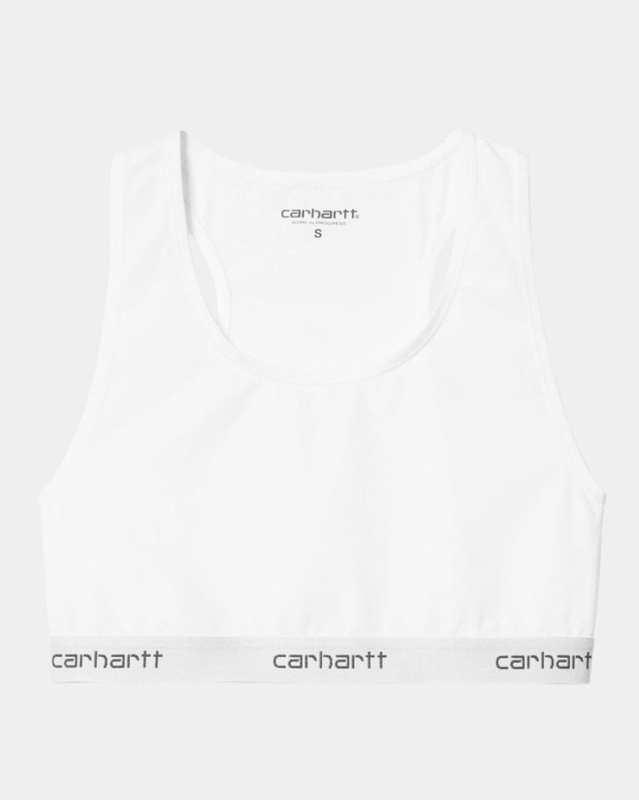 Kvinder Carhartt WIP | Script Racer Tank | Hvid