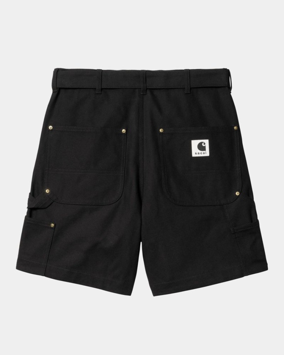 Maend Carhartt WIP | Sacai X Carhartt Wip Duck Shorts | Sort