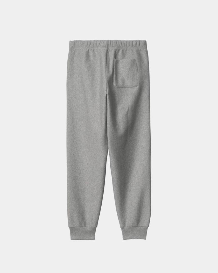 Maend Carhartt WIP | American Script Joggingbukser | Gra Lyng