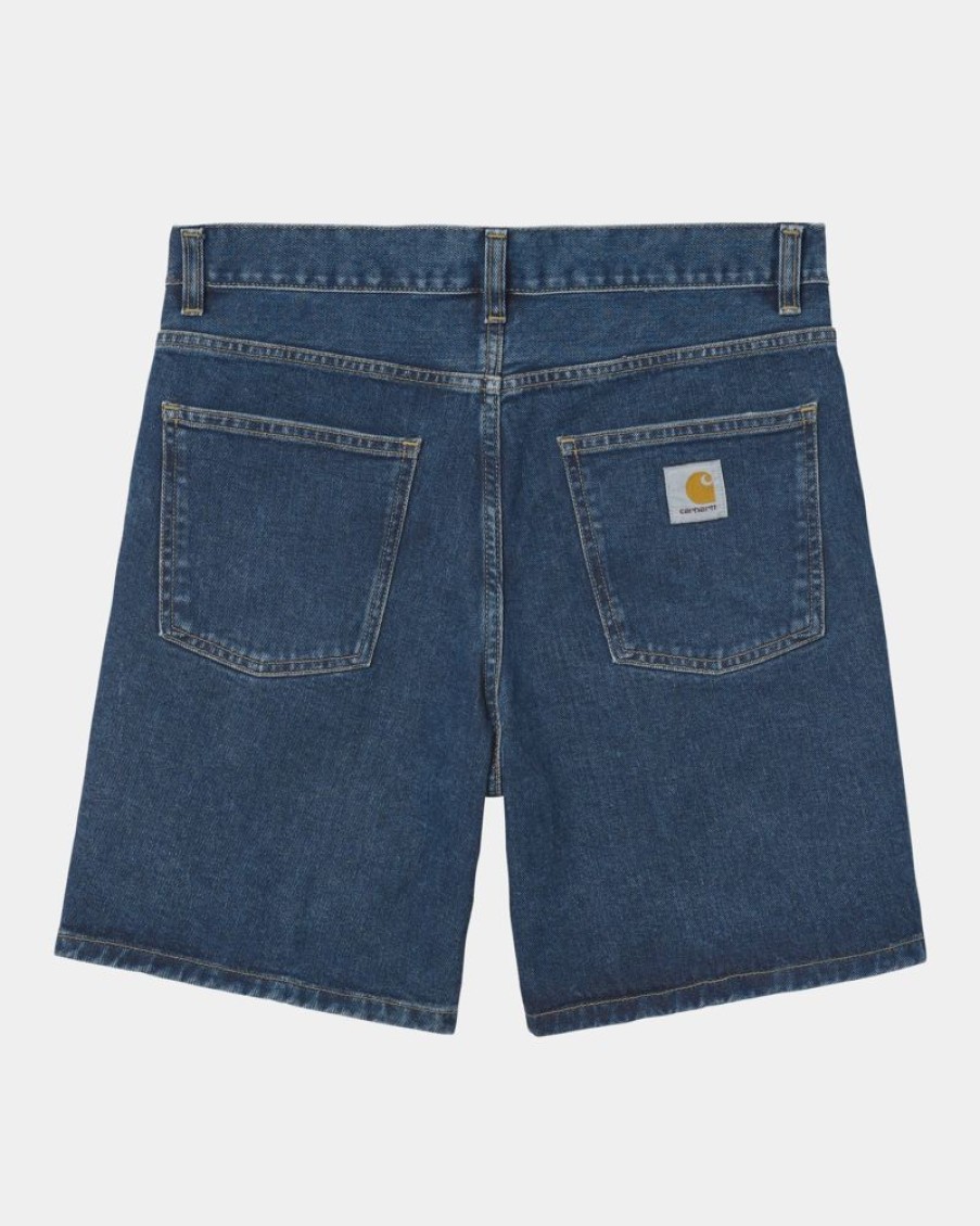 Maend Carhartt WIP | Newel Short | Bla (Stenvasket)