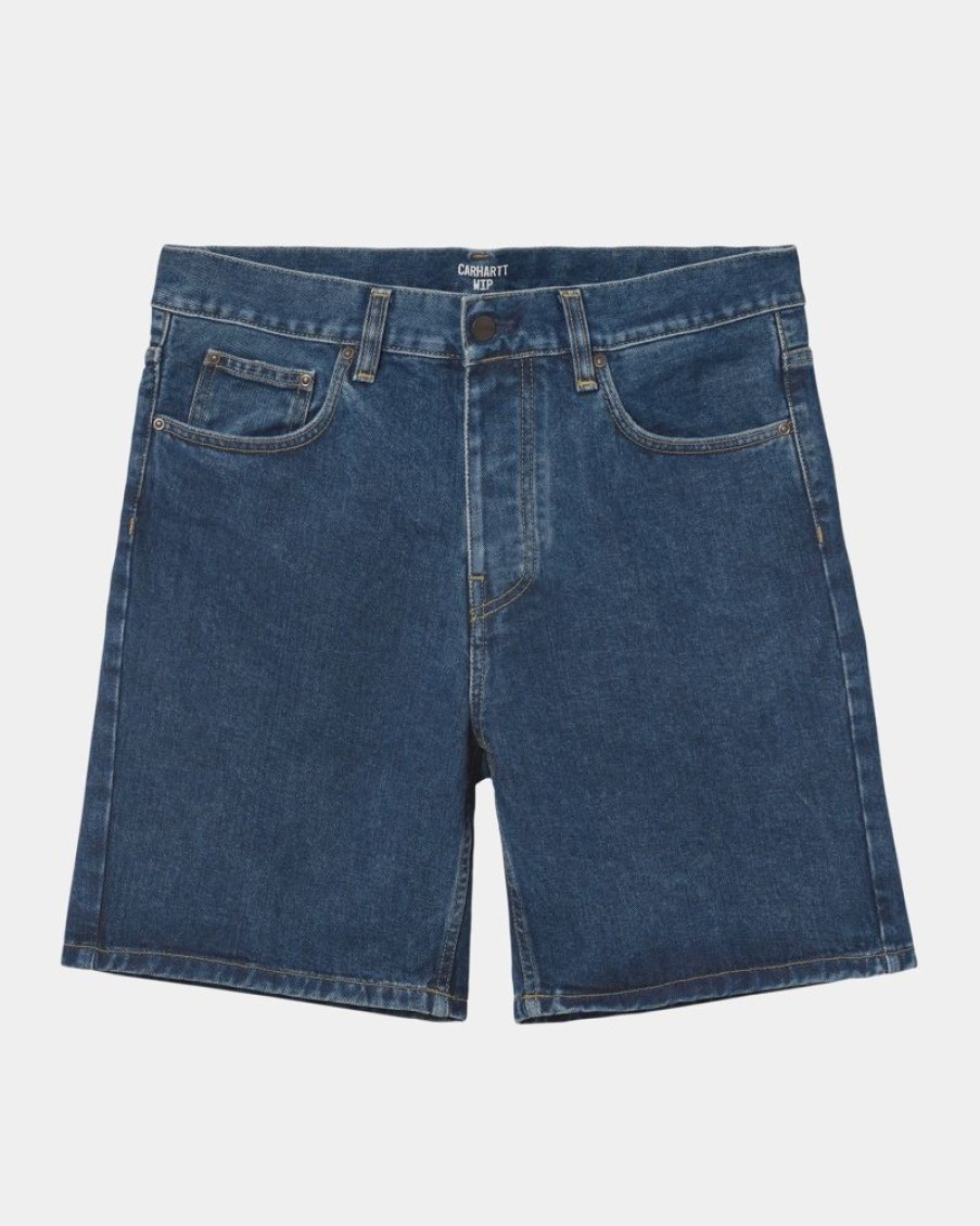 Maend Carhartt WIP | Newel Short | Bla (Stenvasket)