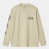 Maend Carhartt WIP | Mimetolith Langaermet T-Shirt | Beryl / Flint