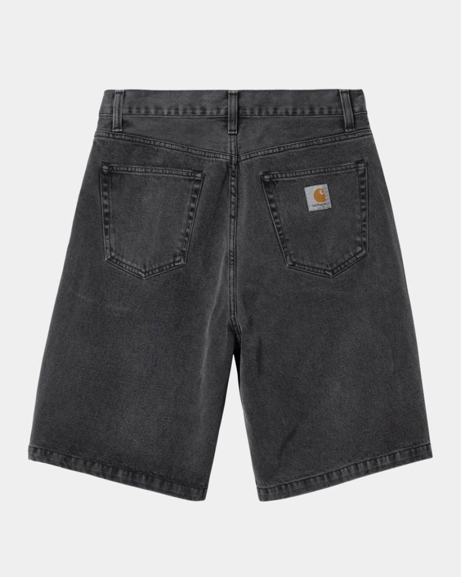 Maend Carhartt WIP | Landon Short | Sort (Heavy Stone Vask)