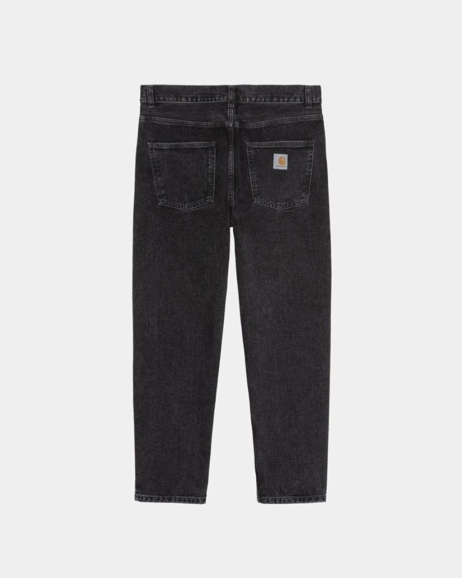 Maend Carhartt WIP | Newel Pant | Sort (Stenvasket)