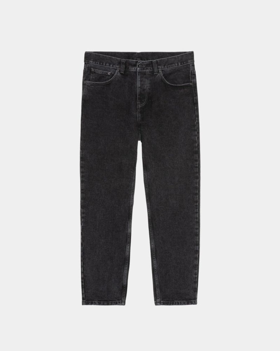 Maend Carhartt WIP | Newel Pant | Sort (Stenvasket)