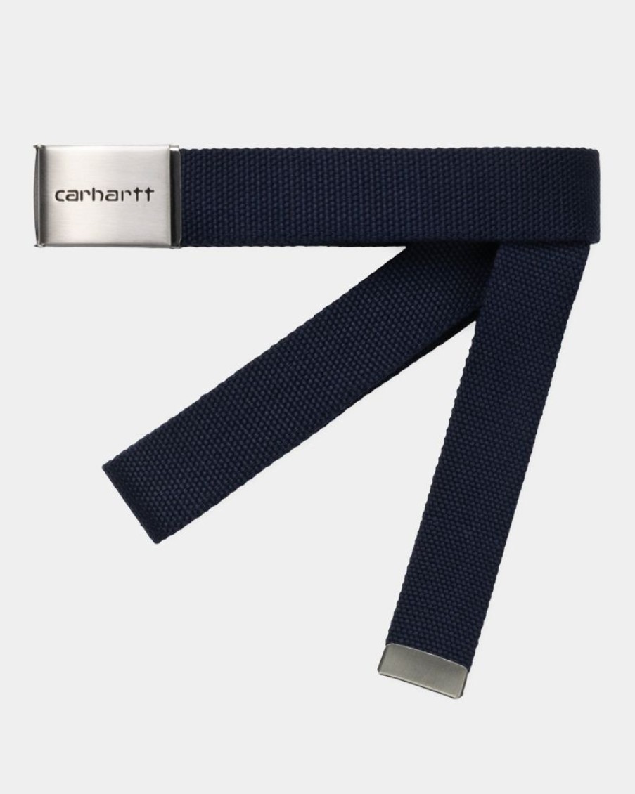 Tilbehor Carhartt WIP | Clip Baelte Krom | Dark Navy