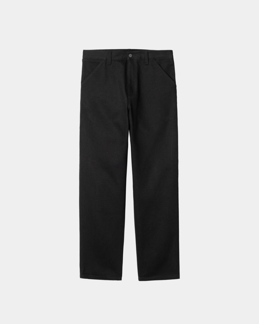 Maend Carhartt WIP | Single Knee Pant - Denim | Sort (Skyllet)