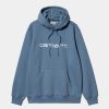 Maend Carhartt WIP | Carhartt Sweatshirt Med Haette | Sorrent / Hvid