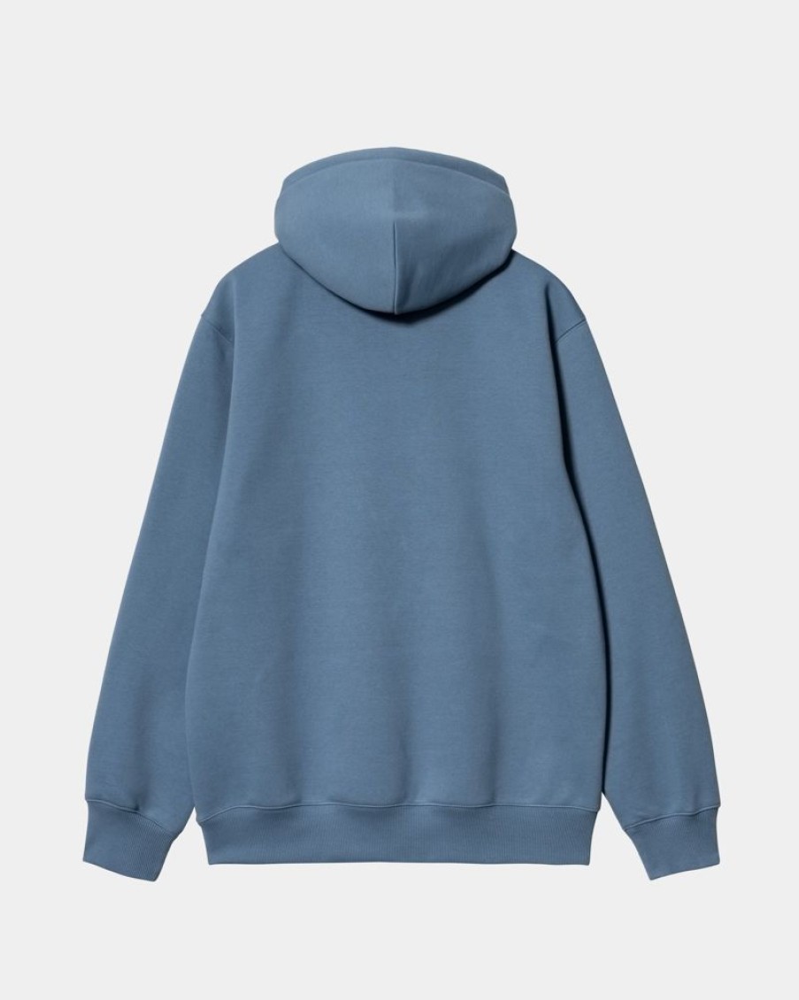 Maend Carhartt WIP | Carhartt Sweatshirt Med Haette | Sorrent / Hvid