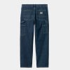 Maend Carhartt WIP | Single Knee Pant - Denim | Bla (Stenvasket)