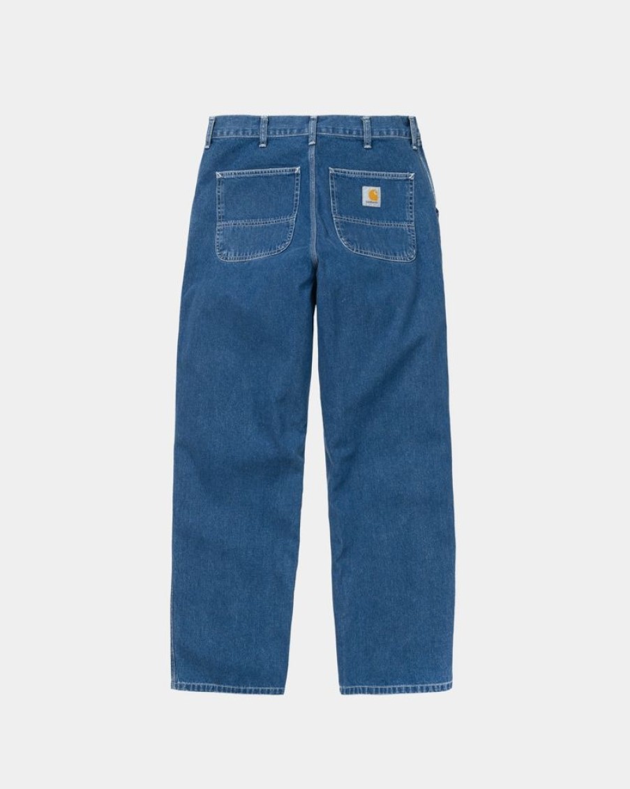 Maend Carhartt WIP | Simple Pant - Denim | Bla (Stenvasket)