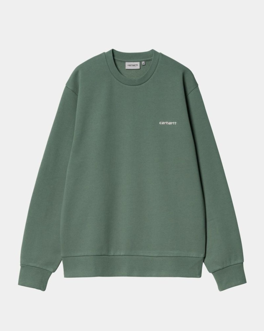 Maend Carhartt WIP | Script Broderi Sweatshirt | Parkere