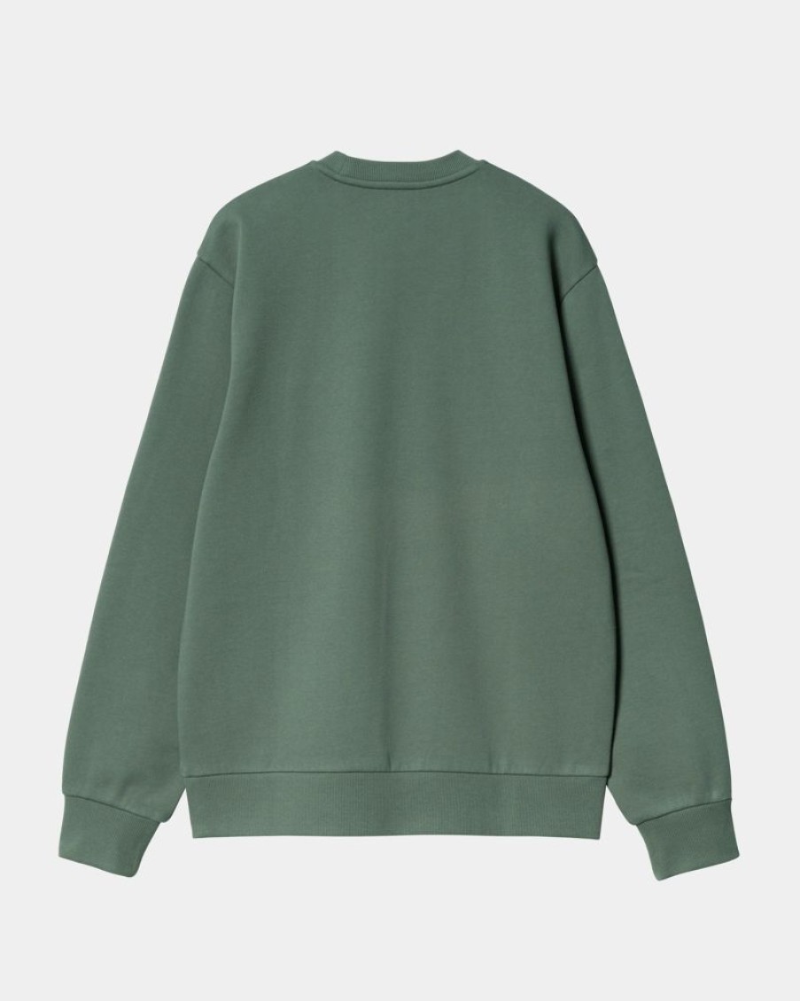 Maend Carhartt WIP | Script Broderi Sweatshirt | Parkere