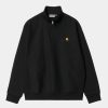 Maend Carhartt WIP | Half Zip American Script Sweatshirt | Sort