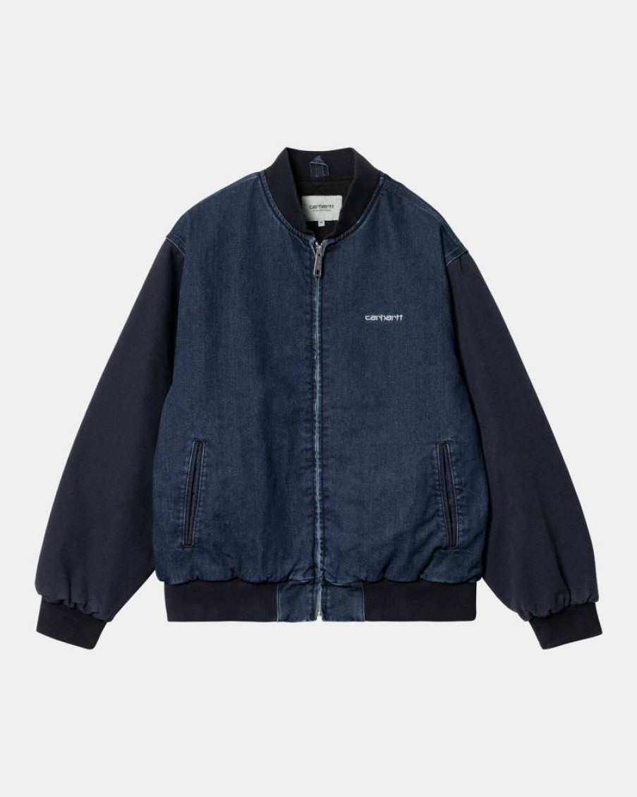 Maend Carhartt WIP | Paxon Bombefly | Bla/Mork Navy (Stenvasket)