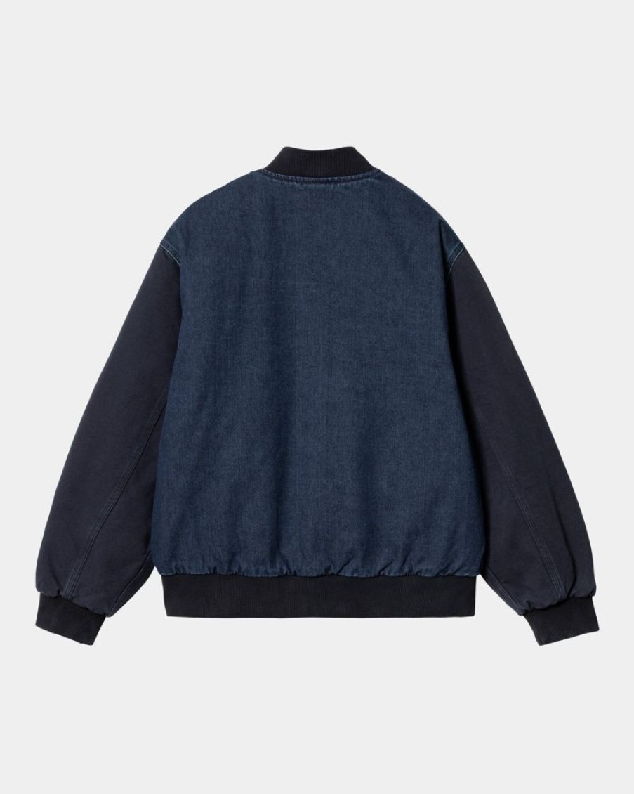 Maend Carhartt WIP | Paxon Bombefly | Bla/Mork Navy (Stenvasket)