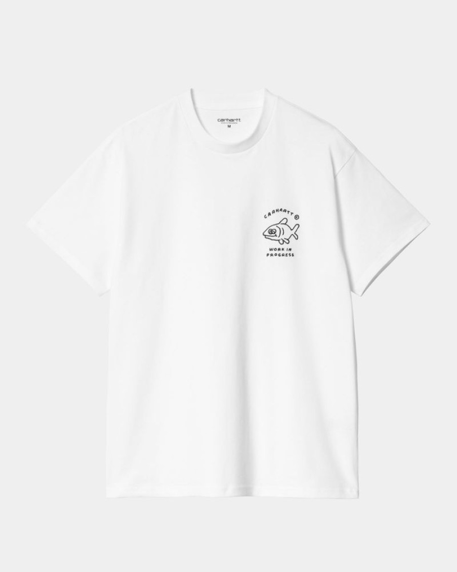 Maend Carhartt WIP | Ikoner T-Shirt | Hvid Sort