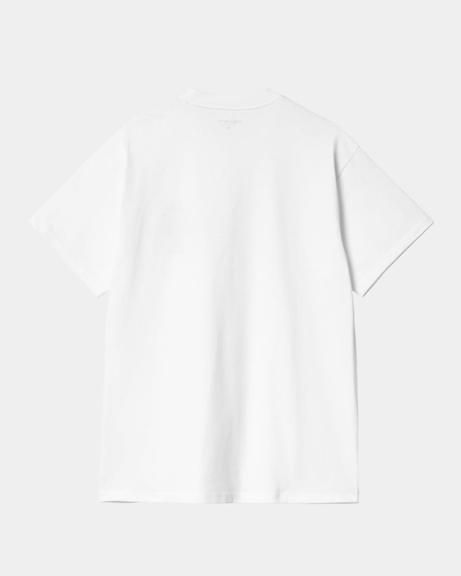 Maend Carhartt WIP | Ikoner T-Shirt | Hvid Sort