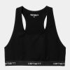 Kvinder Carhartt WIP | Script Racer Tank | Sort