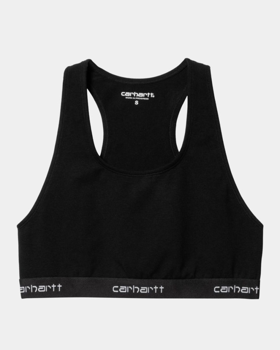 Kvinder Carhartt WIP | Script Racer Tank | Sort