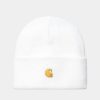 Maend Carhartt WIP | Chase Beanie | Hvid