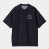 Maend Carhartt WIP | Klasse 89 Kortaermet Sweatshirt | Dark Navy