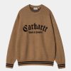 Maend Carhartt WIP | Onyx Sweater | Hamilton Brun / Sort