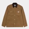 Maend Carhartt WIP | Michigan Chore Coat (Vinter) | Hamilton Brown / Tobak (Stiv)