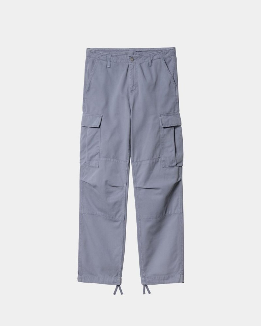 Maend Carhartt WIP | Regular Cargo Pant - Garment Dyed Twill | Bay Blue