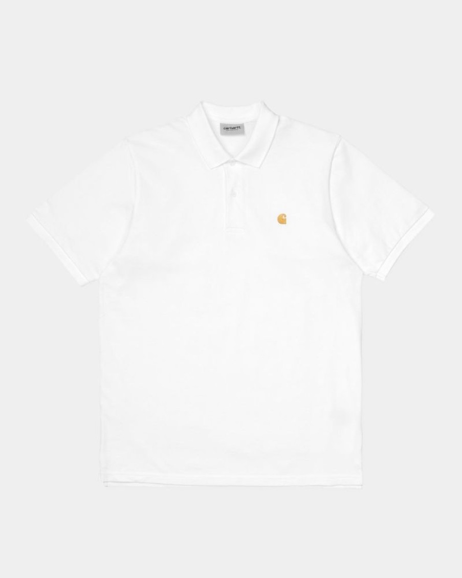 Maend Carhartt WIP | Chase Pique Polo | Hvid