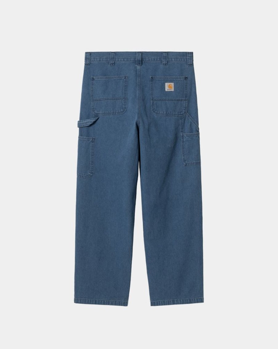 Maend Carhartt WIP | Og Loose Fit Single Knee Pant | Bla (Heavy Stone Vask)