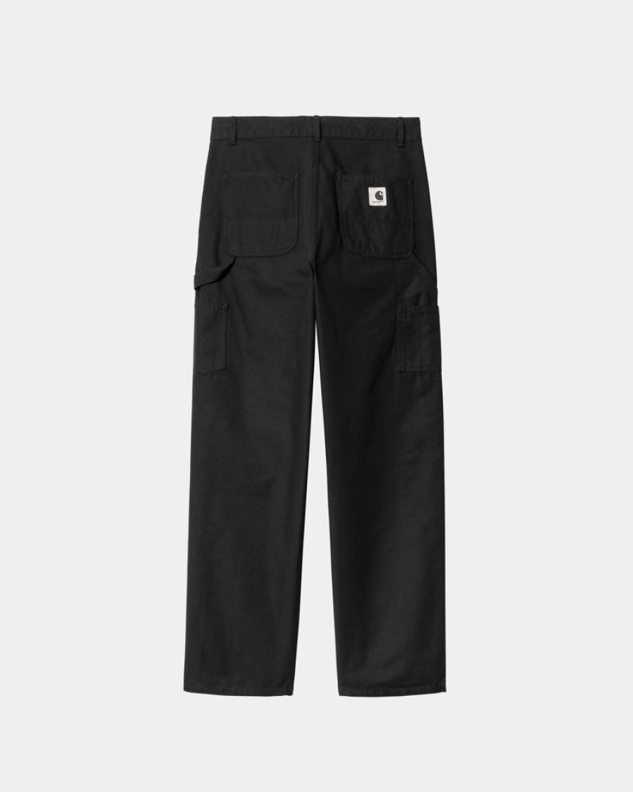 Kvinder Carhartt WIP | Pierce Pant Straight - Canvas | Sort