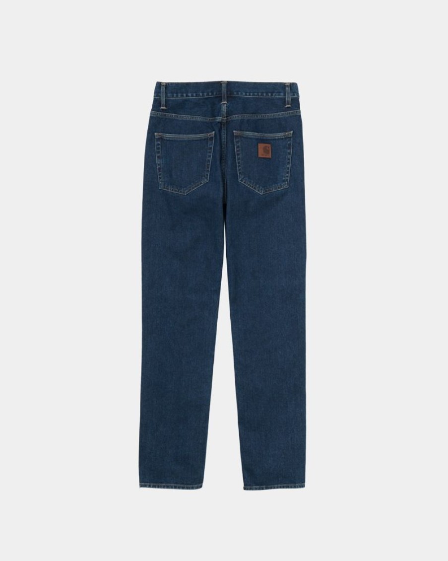 Maend Carhartt WIP | Klondike Pant - Maitland Denim | Bla (Stenvasket)