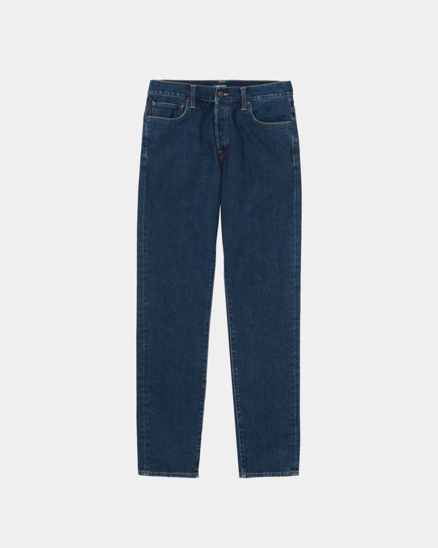 Maend Carhartt WIP | Klondike Pant - Maitland Denim | Bla (Stenvasket)