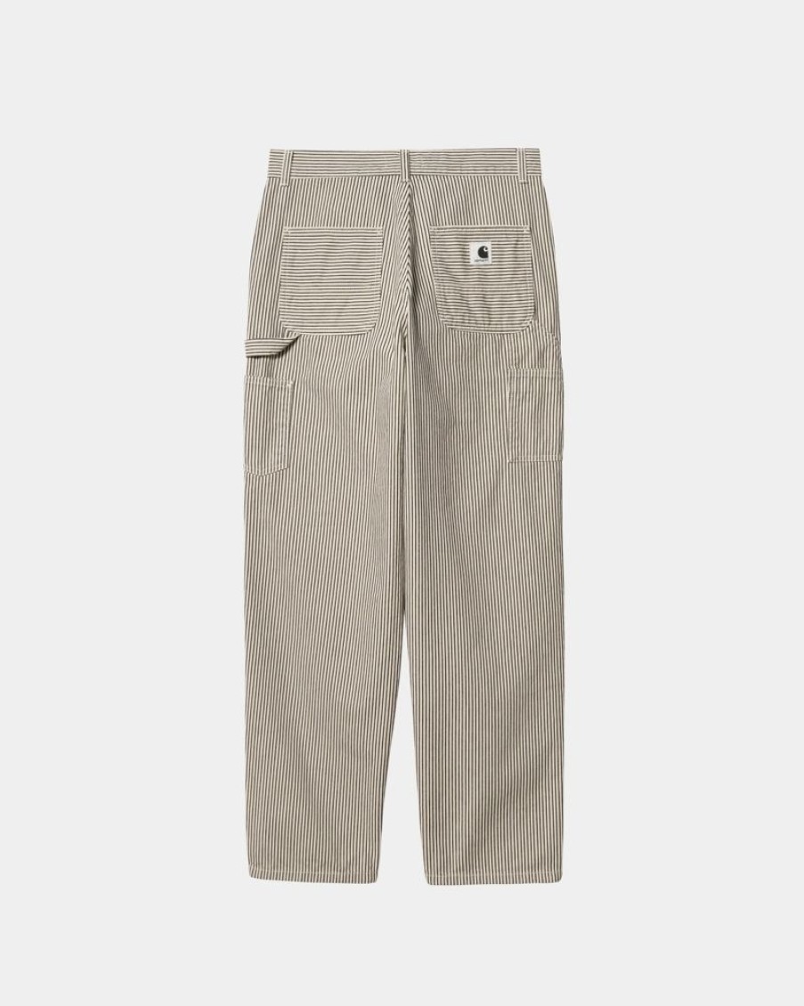 Kvinder Carhartt WIP | Haywood Stripe Single Knee Buks | Voks / Sort