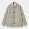 Kvinder Carhartt WIP | Haywood Stripe Coat | Voks / Sort