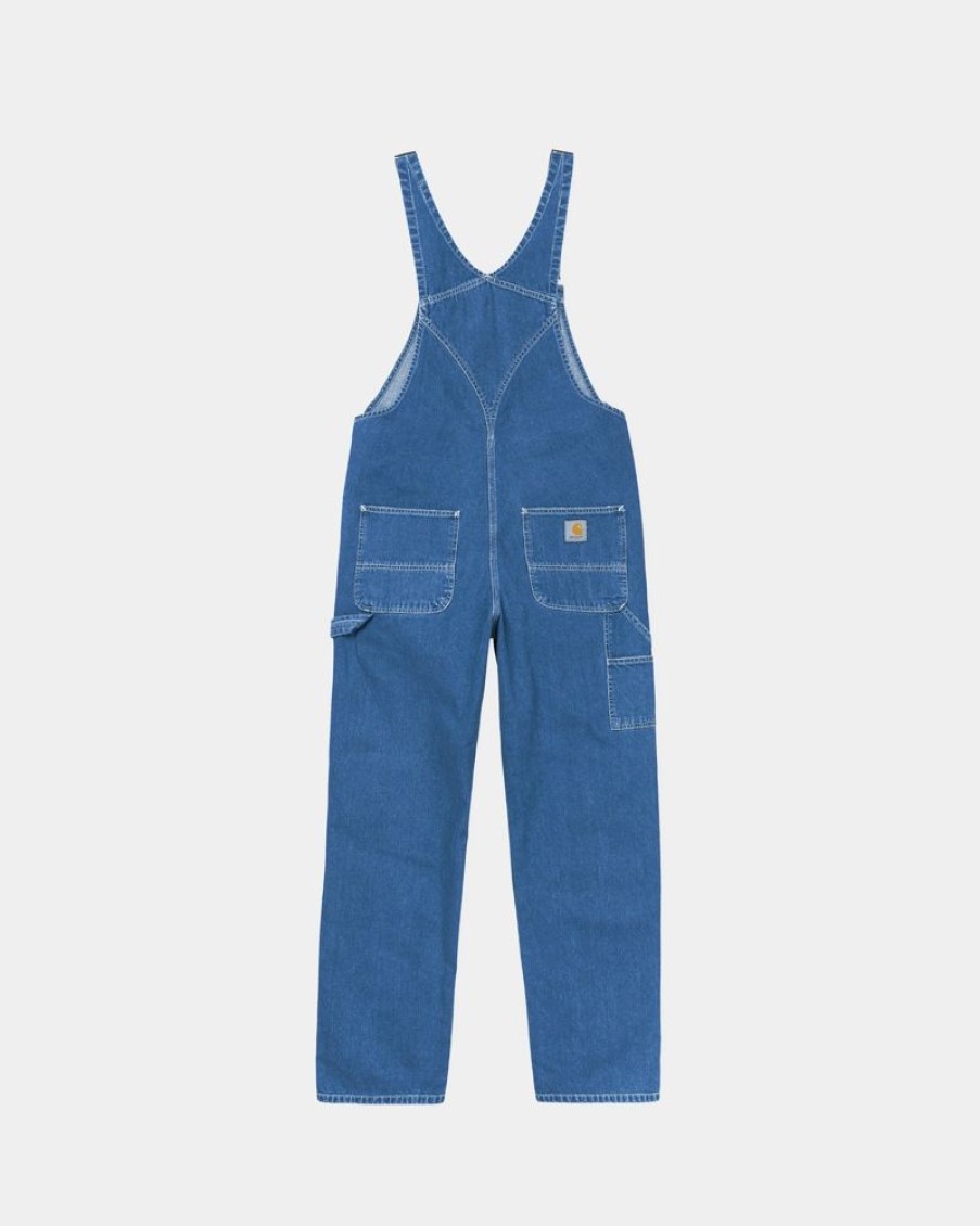 Maend Carhartt WIP | Bib Overall - Denim | Bla (Stenvasket)