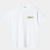 Maend Carhartt WIP | Gront Graes T-Shirt | Hvid