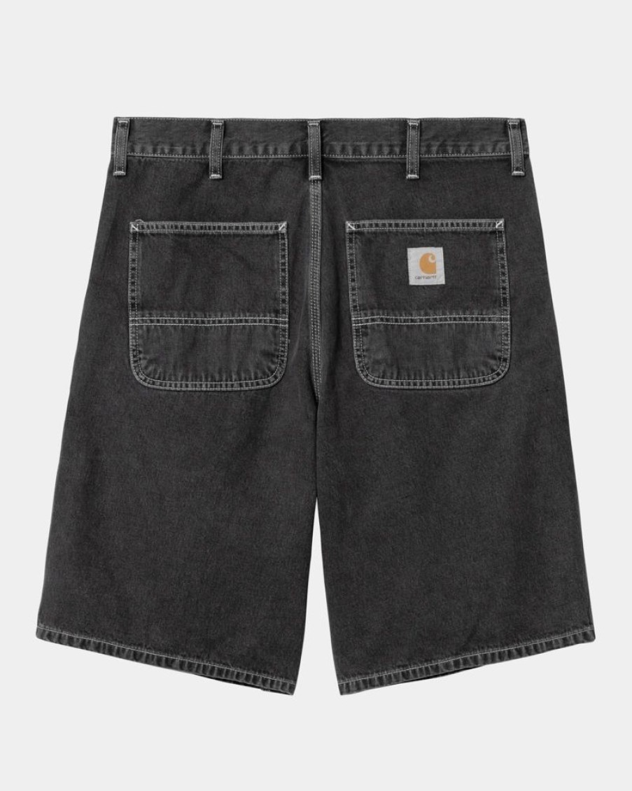 Maend Carhartt WIP | Simple Short - Denim | Sort (Heavy Stone Vask)