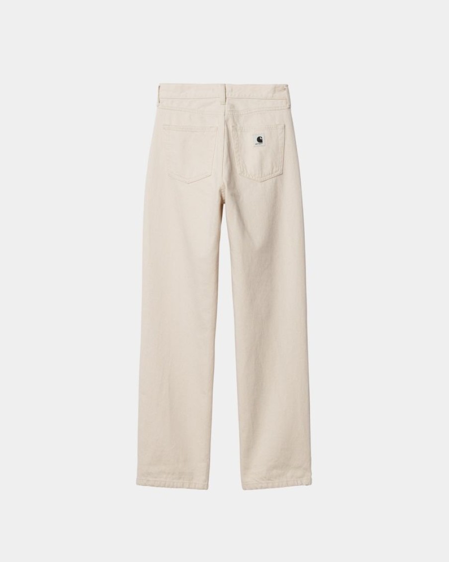 Kvinder Carhartt WIP | Noxon Pant - Twill | Naturlig (Stenvasket)