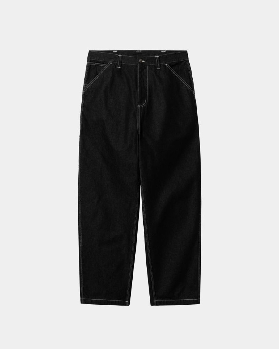 Maend Carhartt WIP | Og Loose Fit Single Knee Pant - Norco Denim | Sort (En Vask)