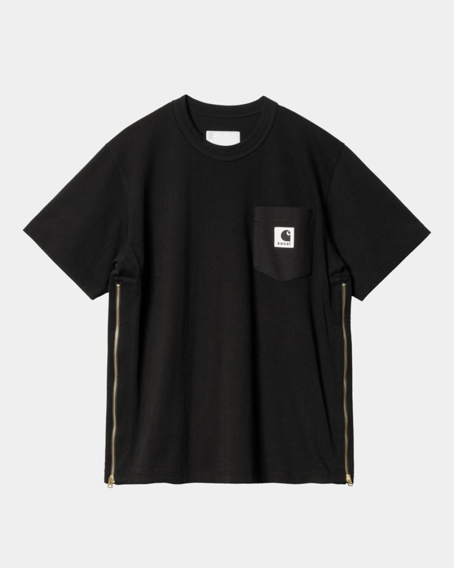 Maend Carhartt WIP | Sacai X Carhartt Wip T-Shirt | Sort